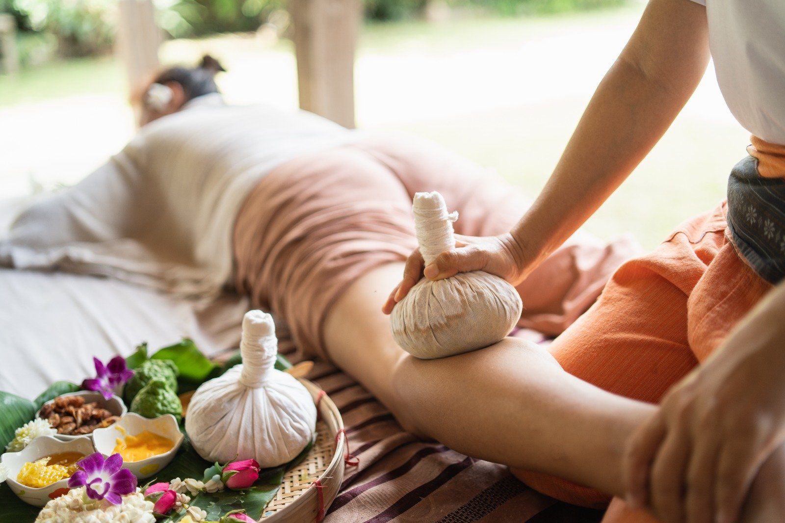 Relaxing spa treatment